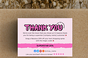 Cute Small Business Thank You Card, a Card Template by Elegant_Studio44 (Thumbnail 2 of 5)