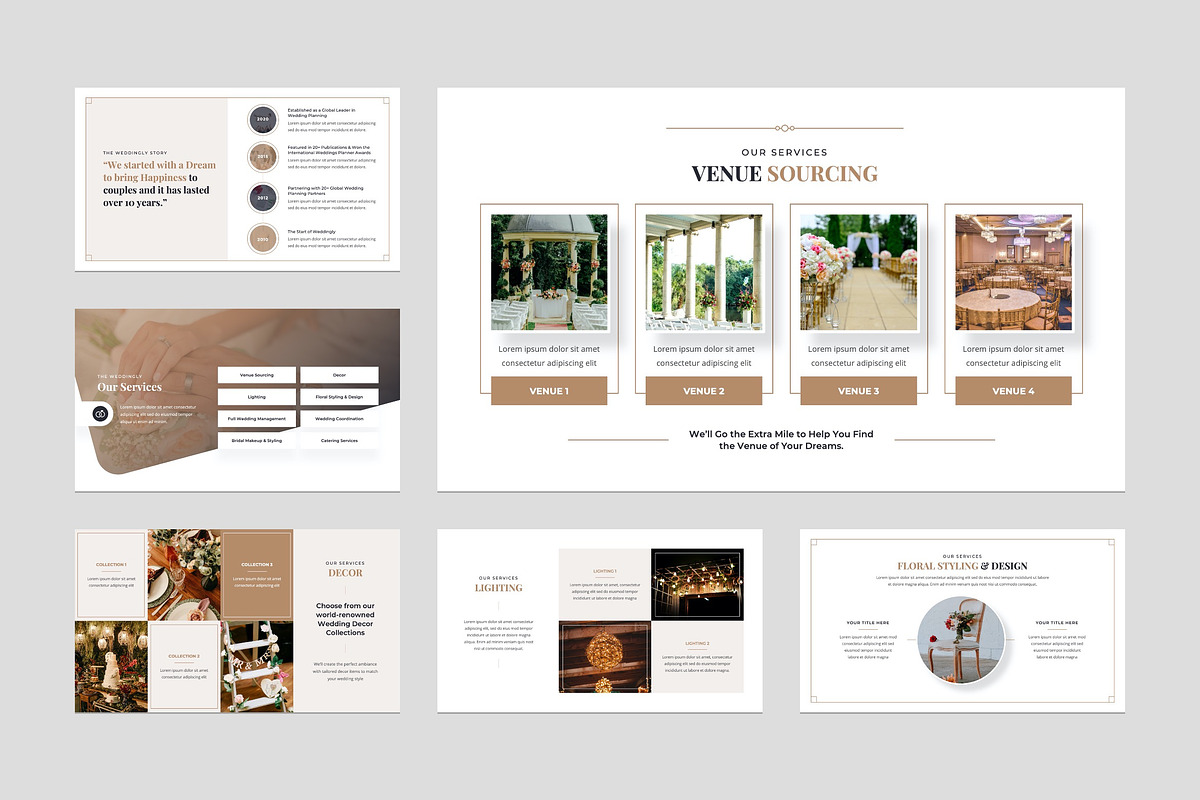 Wedding Planner PowerPoint Template, a Presentation Template by Flat Icons