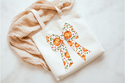 Fall Coquette Bow PNG, an Illustration by Watercolor design (Thumbnail 2 of 3)