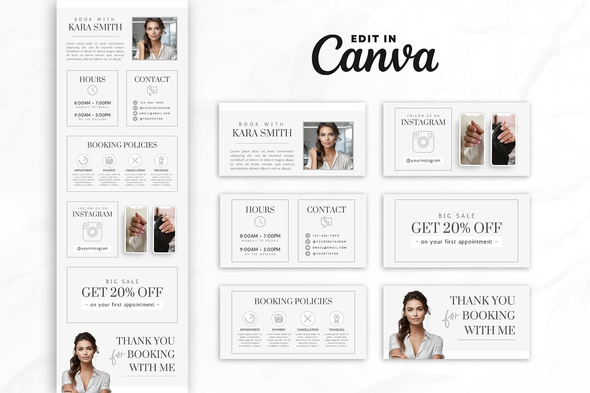 Nail Tech Acuity Scheduling • Canva, a Websites & App Template by OniriqveDesigns (Photo 2 of 8)