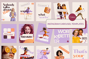 Instagram Carousel Canva Coaches, a Social Media Template by MOAROShop