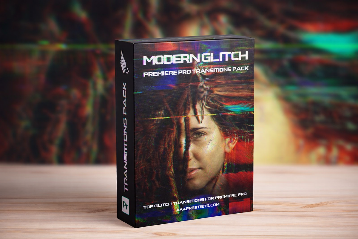 Glitch Transitions for Premiere Pro, a Plug-in Add-On by AAA Presets (Photo 3 of 4)