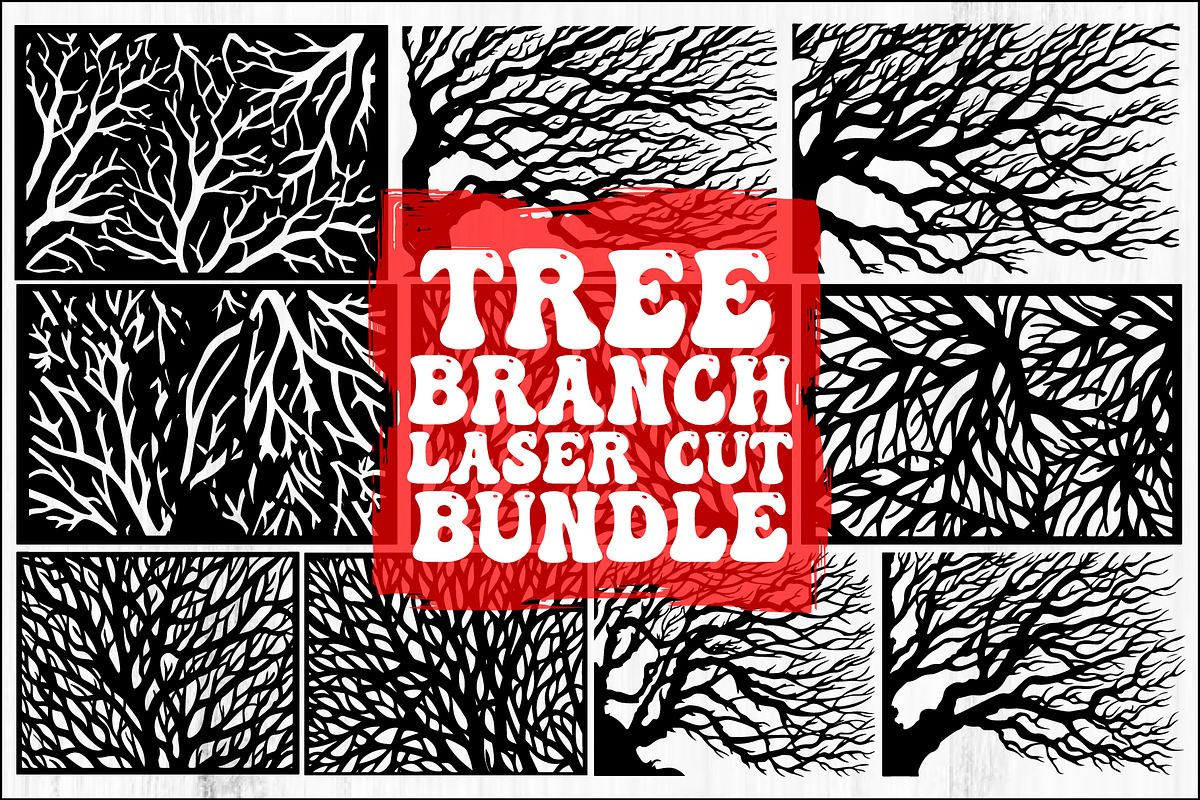 Tree Branch Laser Cut Panel Bundle, a Graphic by hafijul (Photo 1 of 9)
