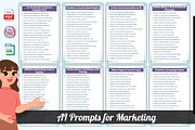 AI Prompts for Marketing, a Stationery Template by Designmela01 (Thumbnail 2 of 5)