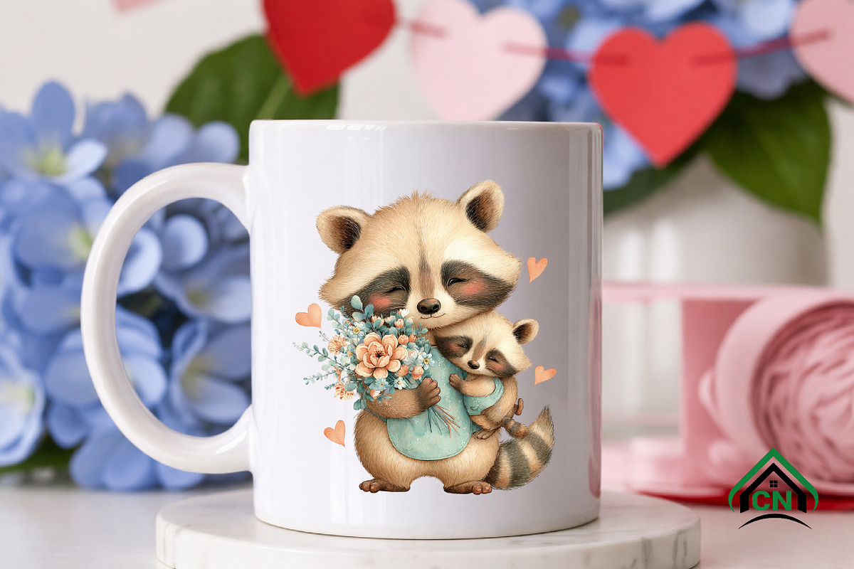 Whimsical Mother's Day Animals PNG, an Illustration by Craft Nest (Photo 8 of 12)