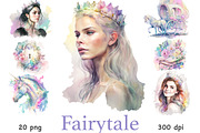 Pastel Princess Watercolor, a Person Illustration by GlamArtZhanna (Thumbnail 1 of 5)
