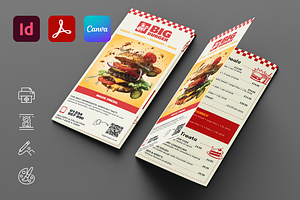Editable Burger Menu Template, a Flyer Template by Kida