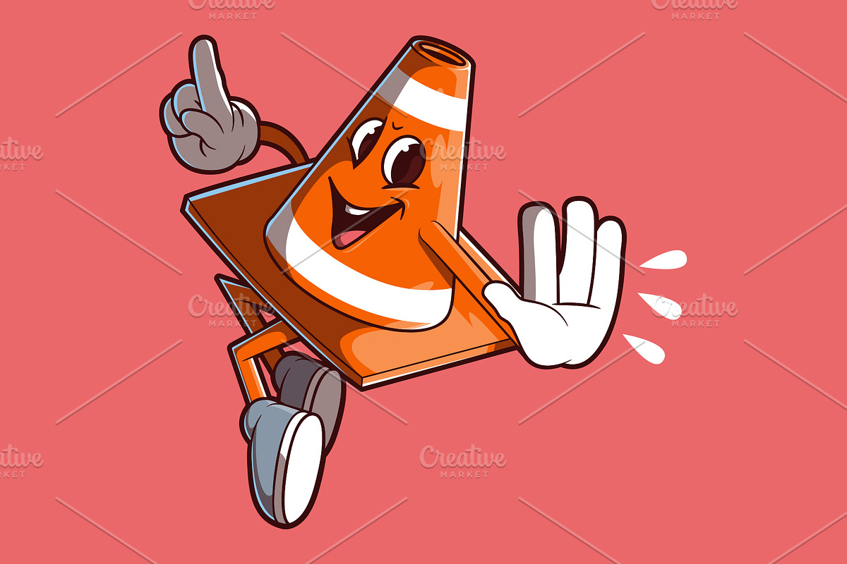 The Traffic Cone!, an Object Illustration by pedrors