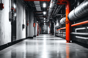 Modern industrial corridor, an Industrial Photo by MistyDay