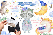 Baby Dreams Watercolor cute animals, an Animal Illustration by Ann Art Houze (Thumbnail 2 of 8)