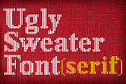 Ugly Sweater Serif Font, a Serif Font by Fontastic Ventures (Thumbnail 1 of 5)