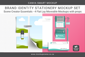 Brand Identity Canva Smart Mockup, a Mockup by Mockup Scene