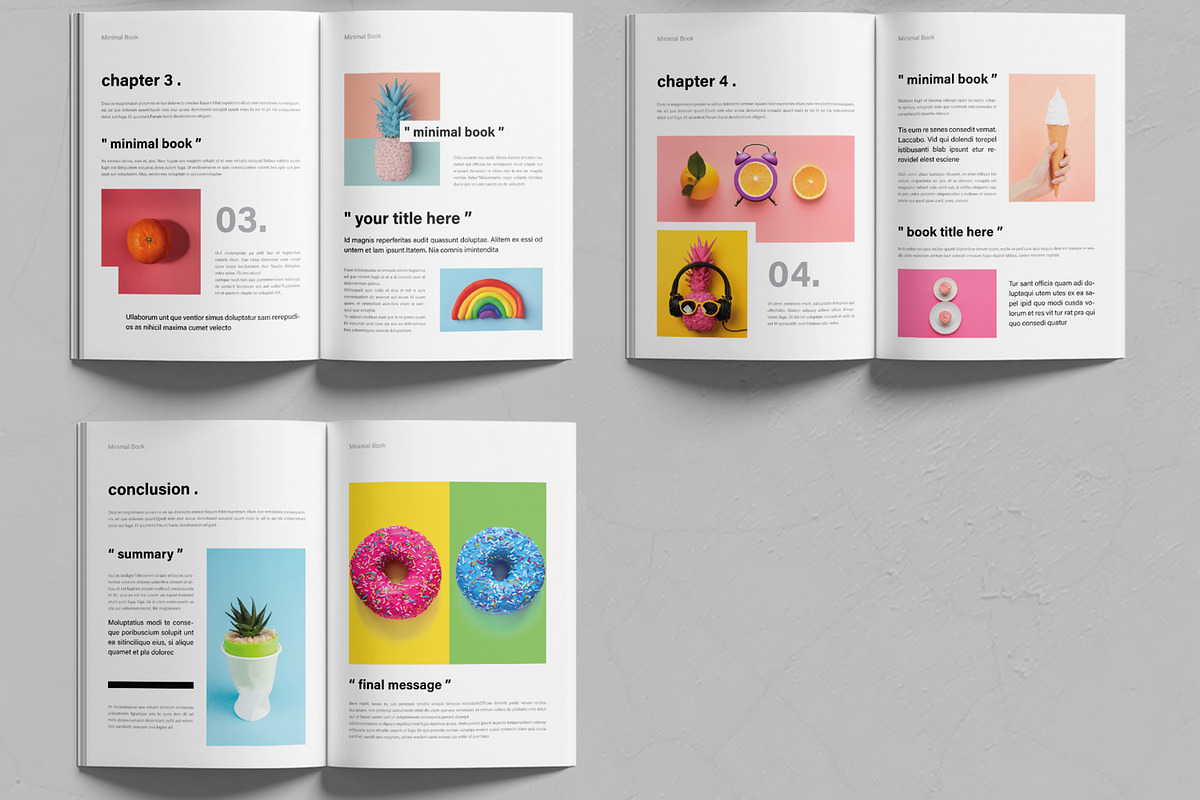 Minimal Book Cover Design Template, a Brochure Template by MightyDesign (Photo 3 of 6)