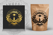 Cannabis Label Logo, a Branding & Logo Template by Shwet Art (Thumbnail 1 of 6)