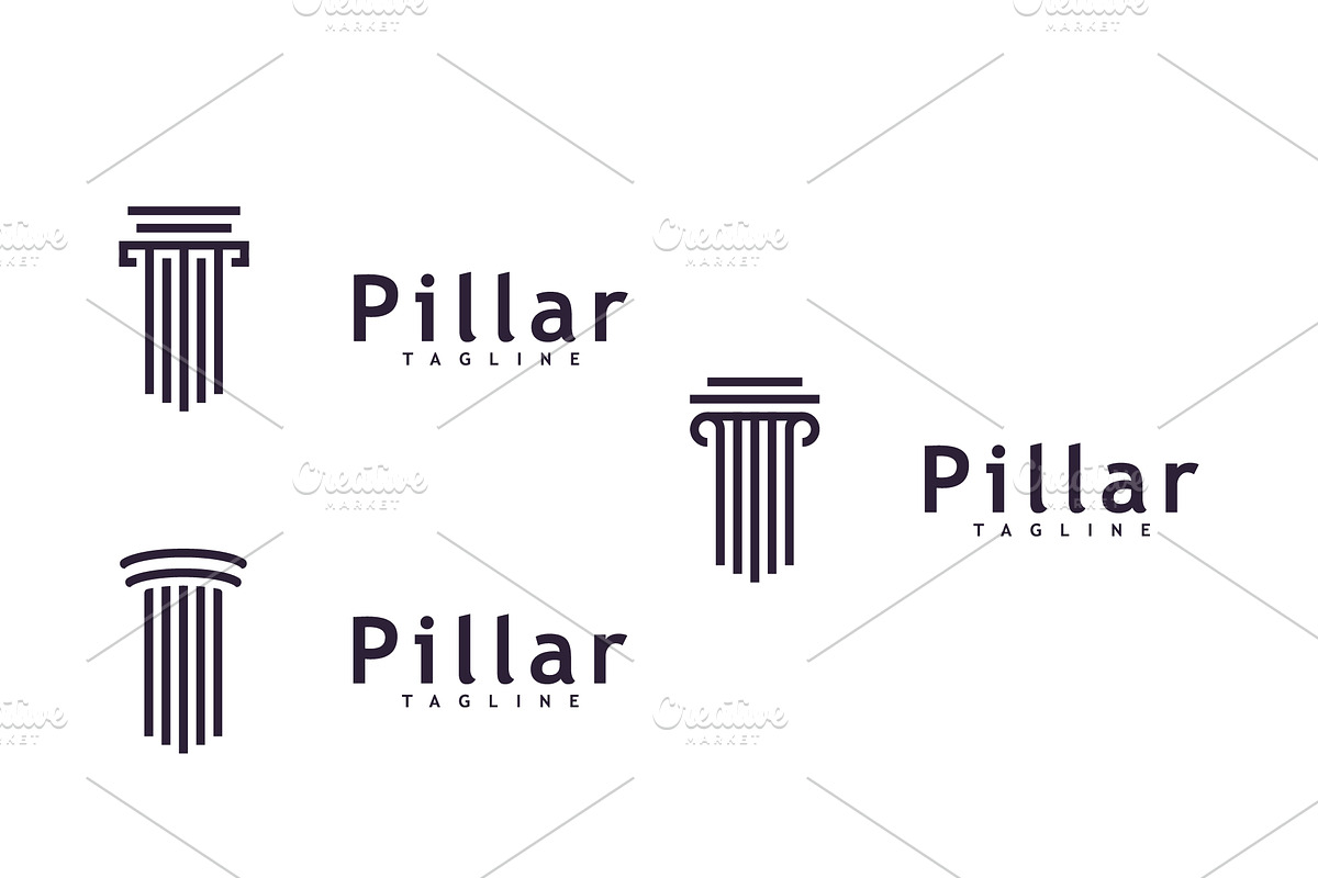 Creative Law Pillar Concept Design, a Branding & Logo Template by T.Vooka