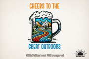 Camping Sublimation Bundle Hiking, an Object Graphic by GlitterCraft (Thumbnail 13 of 21)