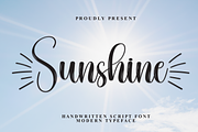 Sunshine | Script Font, a Handwritten Font by Scratchones (Thumbnail 1 of 9)