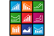 Infographics icons, an Outline Icon by AlexZeL (Thumbnail 2 of 5)