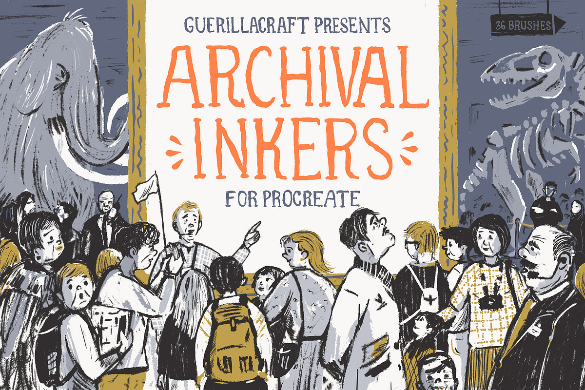 Archival Inkers for Procreate, a Brush Add-On by Guerillacraft (Photo 1 of 8)