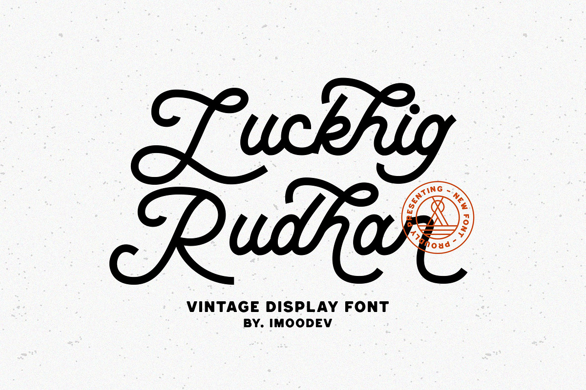 Luckhig Rudhar - Retro Script Font