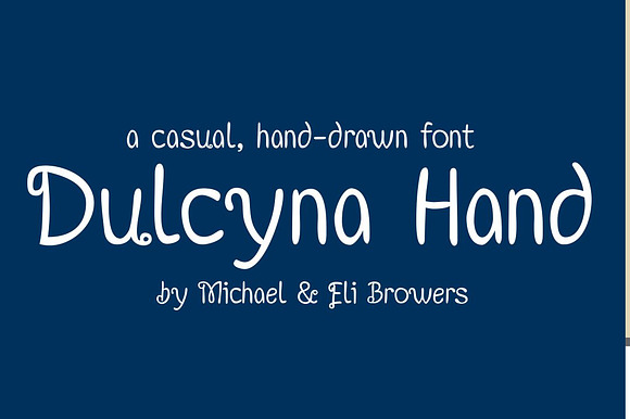 Dulcyna Hand Font preview 3