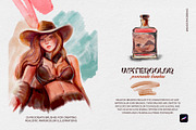 Watercolor Procreate Retro Brushes, a Brush Add-On by Spasibenko Art (Thumbnail 8 of 12)