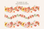 Floral Watercolor set Golden Hour, a Decorative Illustration by Eves_Aquadreams (Thumbnail 9 of 14)