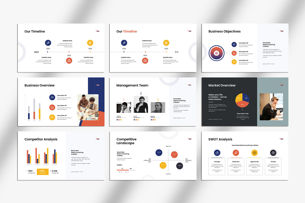 Business Plan Presentation Template preview 4