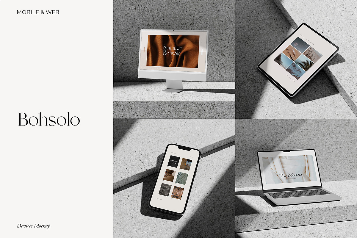 Bohsolo - Devices Mockup, an iPad Mockup by Momogi (Photo 1 of 7)