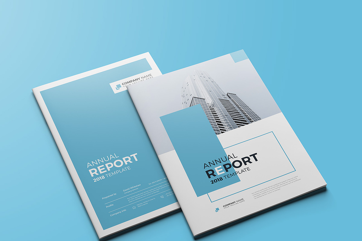 The Blue Annual Report Doc Template