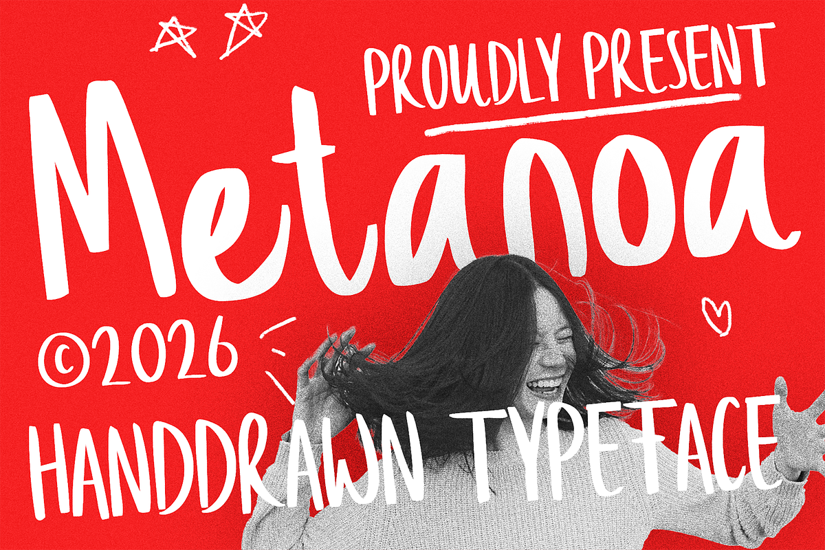 Metanoa, a Handwritten Font by ™Creasi (Photo 1 of 4)