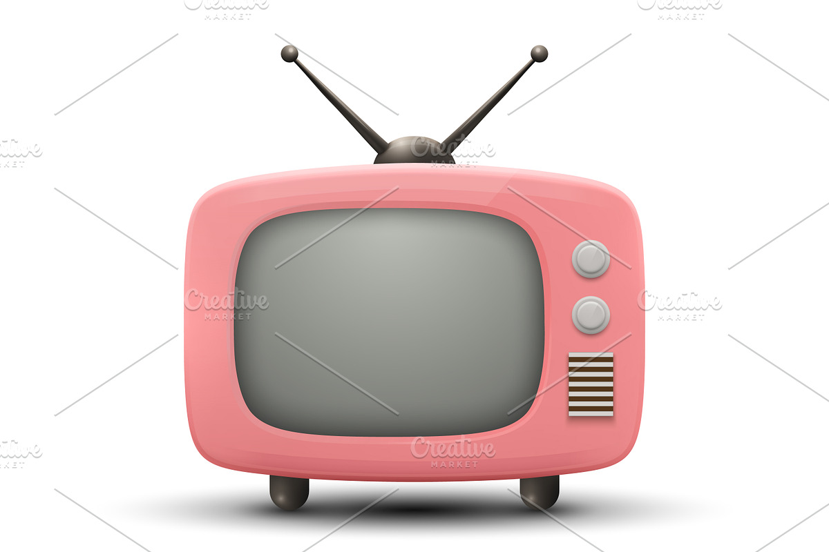 Retro TV Vector Illustrations, an Object Graphic by Gomolach (Photo 6 of 9)