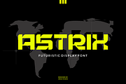 Astrix – Futuristic Display Typeface, a Sans Serif Font by Vroz Studio (Thumbnail 1 of 7)
