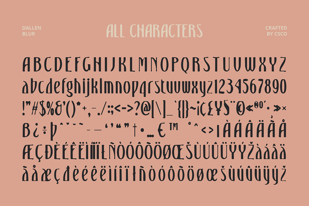 Dallen Blur, a Serif Font by Craft Supply Co. (Photo 8 of 8)