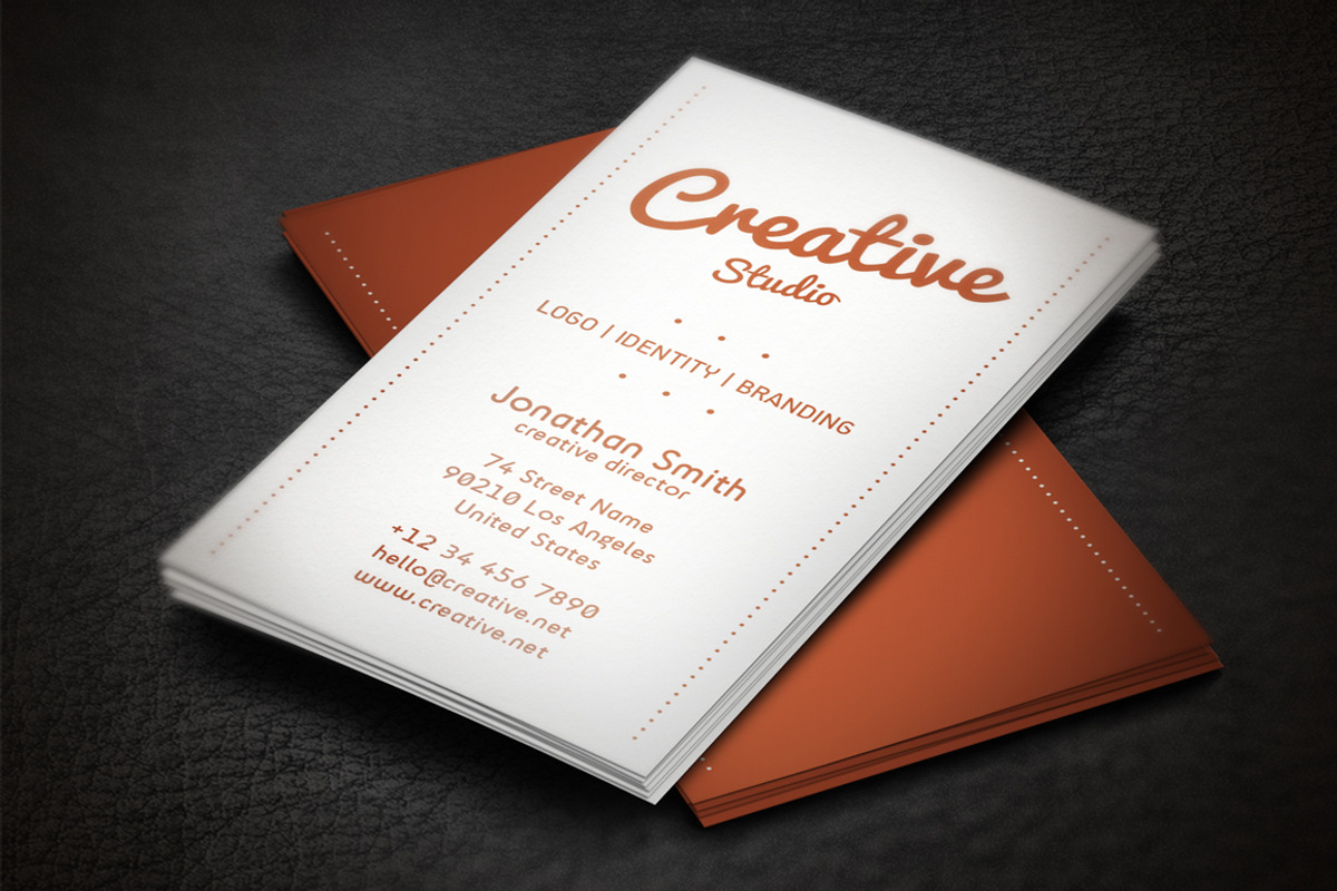 Minimalistic Business Card, a Business Card Template by artnook (Photo 1 of 5)