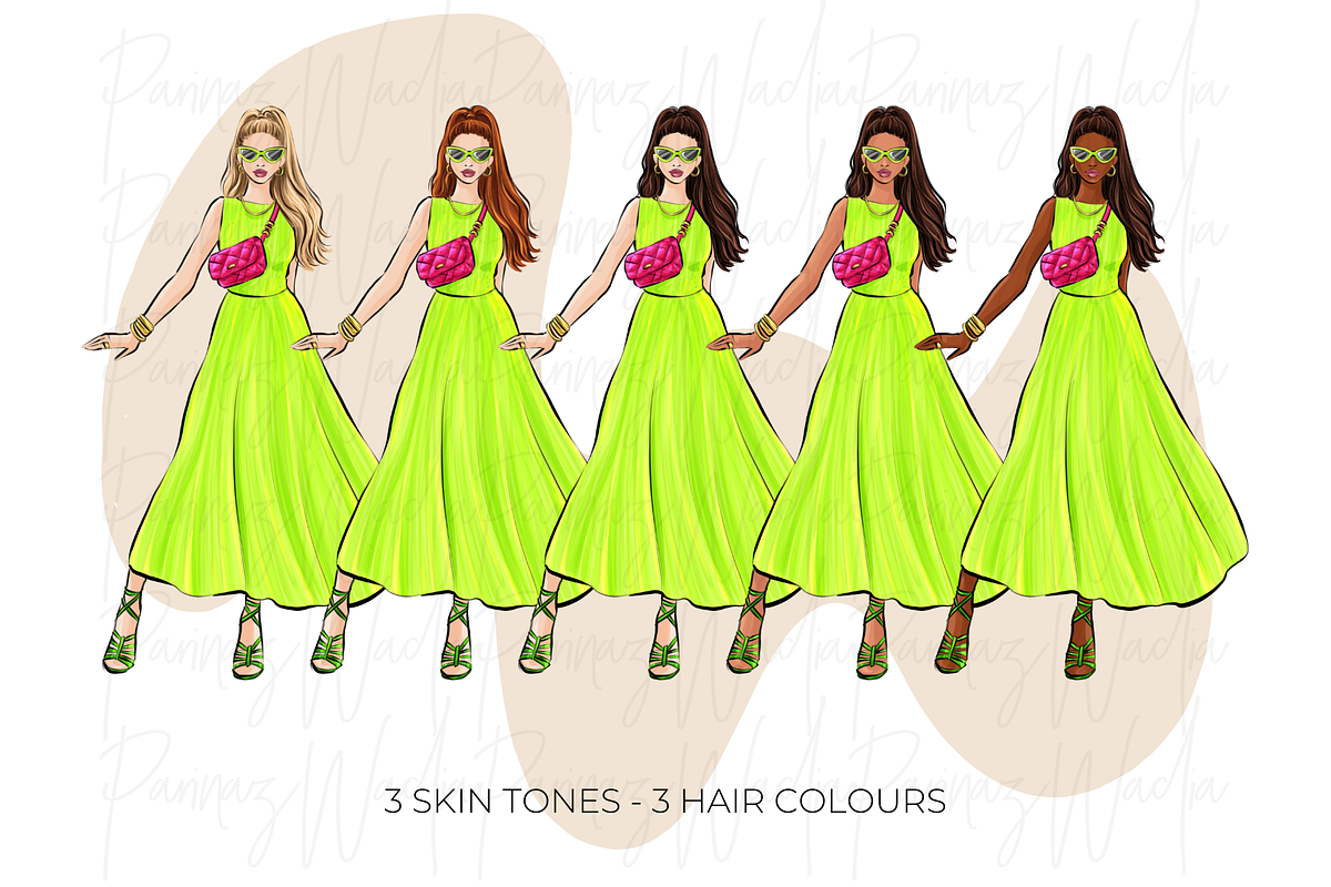 Fashion Girls 55 clipart png, an Illustration by Parinaz Wadia Design (Photo 7 of 11)