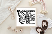 Butterfly Inspirational Quote PNG, an Object Graphic by CraftArtStudio (Thumbnail 4 of 4)