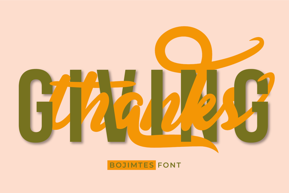 Bojimtes Font, a Script Font by twinstd (Photo 2 of 12)