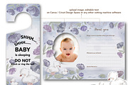 Cute duck Birth Announcement card, a Design Template by hanacrochetdesign (Thumbnail 10 of 12)