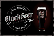10 Vintage Font Families Bundle #3, a Blackletter Font by Fractal fonts & graphics (Thumbnail 3 of 67)