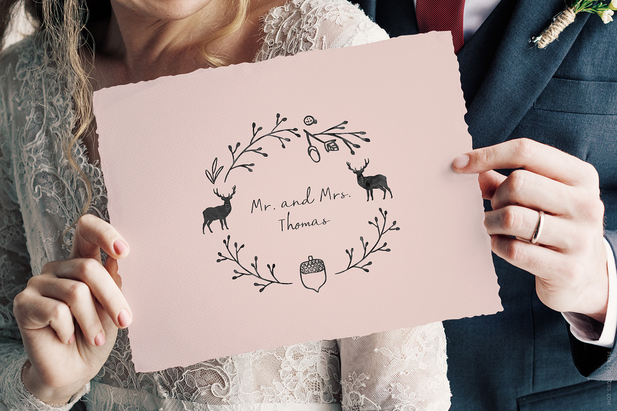 Script Font and Logos - Sage & Pink, a Script Font by pixelcolours (Photo 17 of 17)