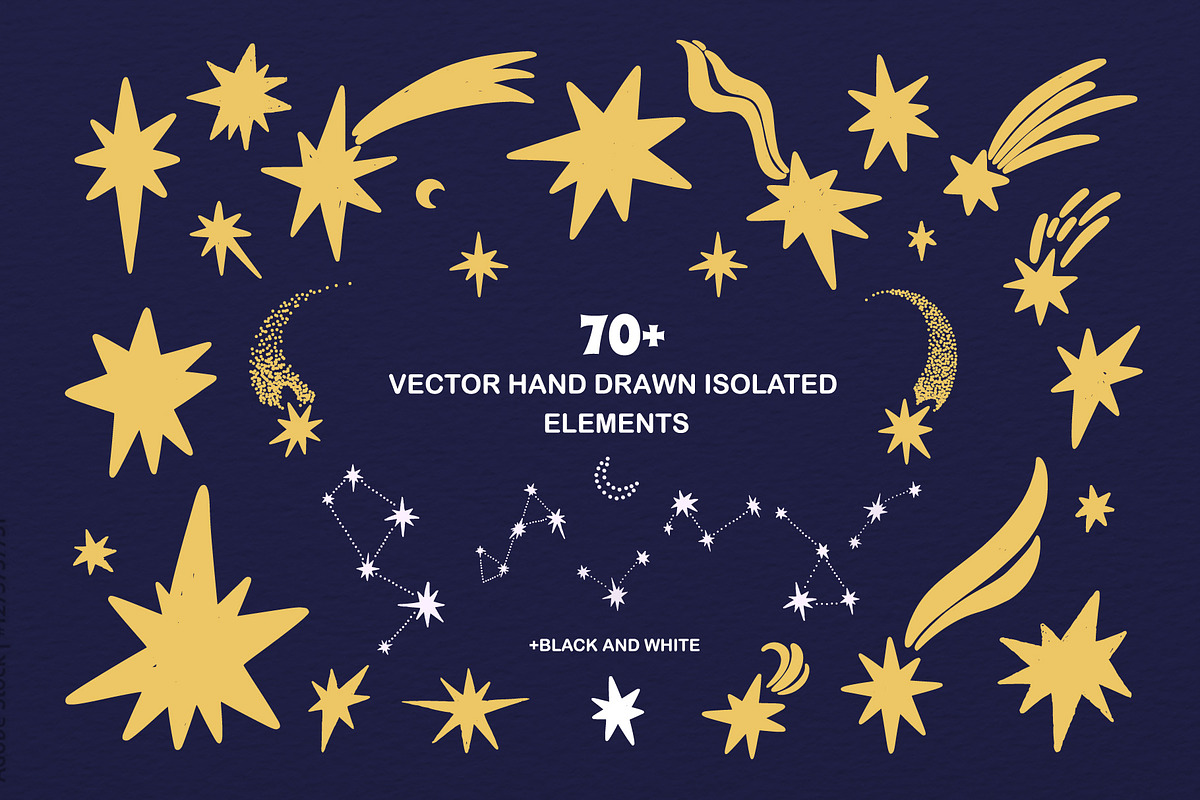 Celestial star doodles set, an Object Graphic by Wild Muse (Photo 2 of 7)