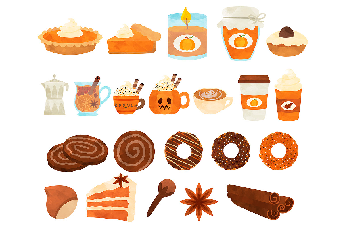 Pumpkin Spice clipart, Pumpkin Pie, a Graphic by SugarPickle Clip Art (Photo 2 of 2)