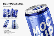 Glossy Metallic Can Mockup Set, a Product Mockup by Graphic Bird (Thumbnail 1 of 8)