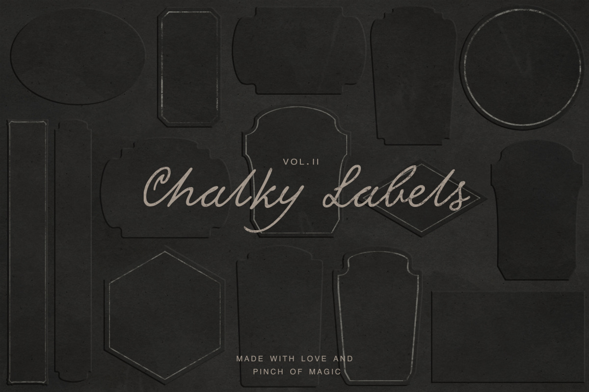 Elegant chalk labels, a Graphic by Irtsya (Photo 1 of 3)