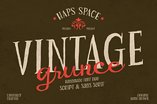 Vintage Grunge Handmade Font Duo