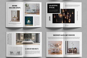 Interior Magazine Template Layout