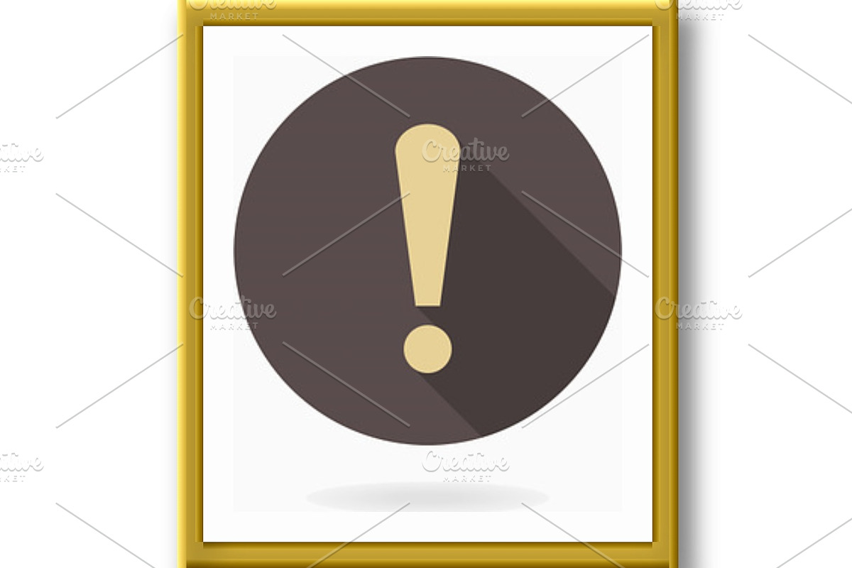 Fine Exclamation Icon, a Texture Graphic by FineArtStudio (Photo 2 of 3)