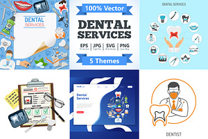 Dental Services Themes, a Healthcare Illustration by TAlex