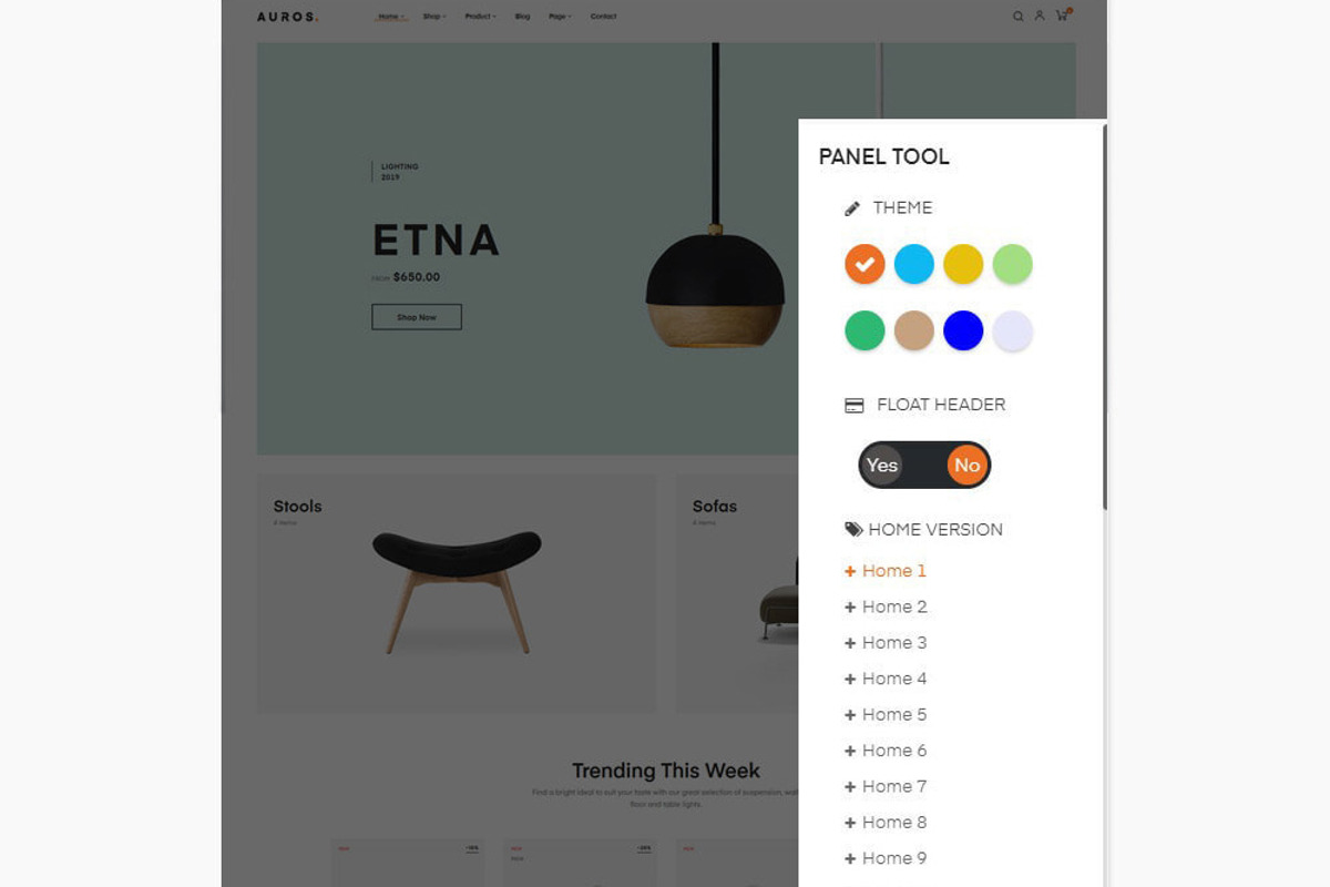 Auros - Furniture Home Prestashop, a Bootstrap Template by apollotran (Photo 4 of 10)